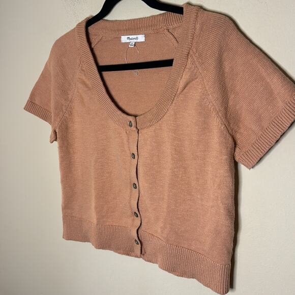Madewell Linden Scoop Sweater Tee - Peach Size S - Picture 5 of 6